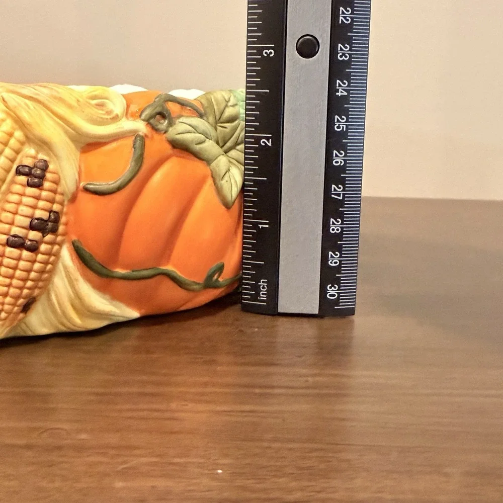 Partylite Harvest Time 3-Wick Holder Retired Fall Decor Cottagecore Thanksgiving